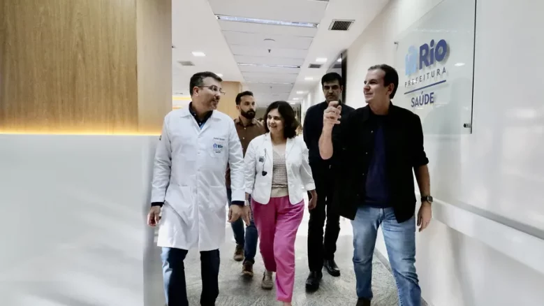 Eduardo Paes, Daniel Soranz e Nísia Trindade inauguram Super Centro Carioca de Cirurgia. Foto: Beth Santos